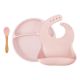 Set de hranire din silicon BWL II, Pinky Pink, Minikoioi 519919