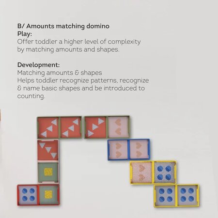 Joc pentru dezvoltare Primul Meu Domino, +18 luni, Taf Toys 520019