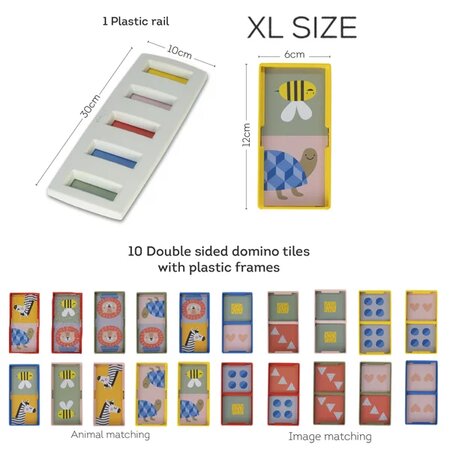 Joc pentru dezvoltare Primul Meu Domino, +18 luni, Taf Toys 520022
