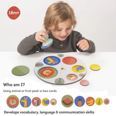 Joc magnetic Puzzle Peek-A-Boo, +18 luni, Taf Toys 520121