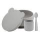 Set de hranire din silicon BWL I, Powder Grey, Minikoioi 520208