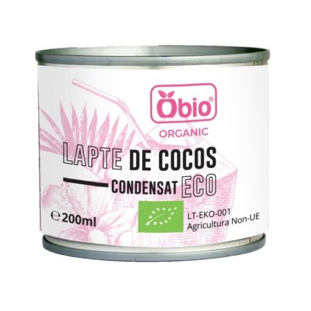 Lapte de cocos condensat bio fara gluten