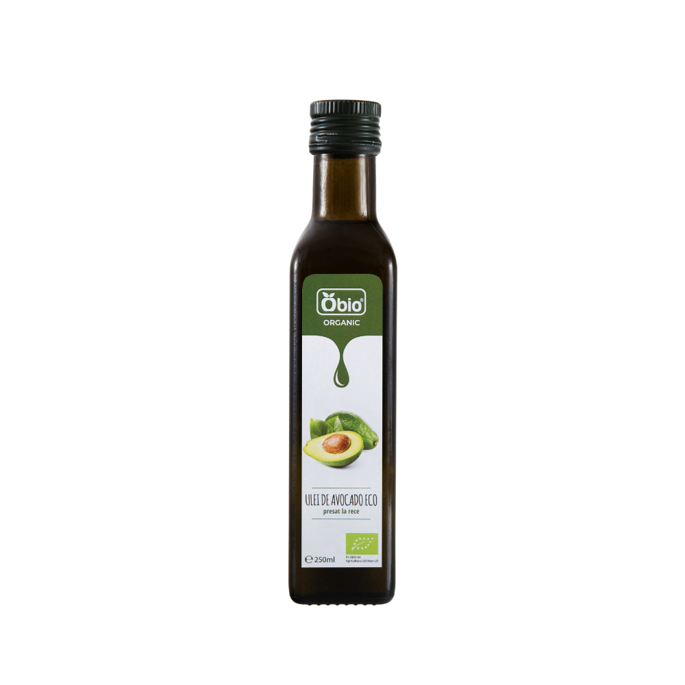 Ulei de avocado presat la rece bio, 250ml, Obio