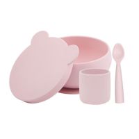 Set de hranire din silicon BWL I, Pinky Pink, Minikoioi