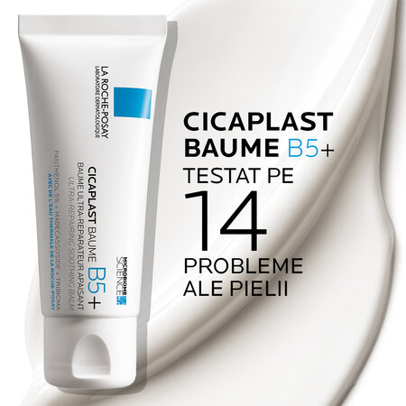 Balsam ultra-reparator calmant cu indicații multiple Cicaplast Baume B5 +, 100 ml, La Roche Posay 559637