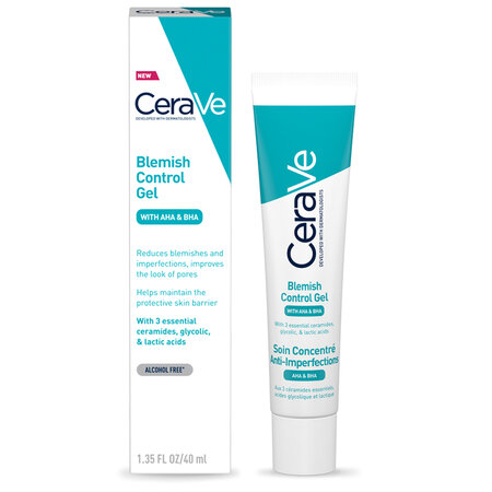 Gel anti-imperfectiuni pentru ten cu tendinta acneica cu AHA si BHA, 40 ml, CeraVe 520628