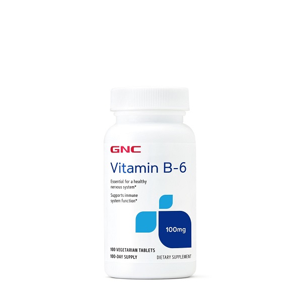 Vitamina B-6, 100 mg, 100 tablete, GNC