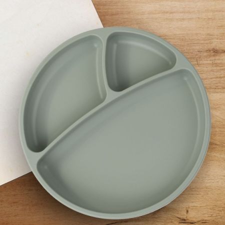 Farfurie compartimentata din silicon, River Green, Minikoioi 520965