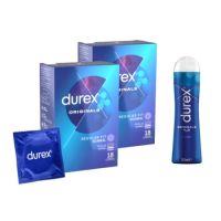 Pachet Prezervative Classic si Lubrifiant Originals, 2x18 bucati + 50 ml, Durex