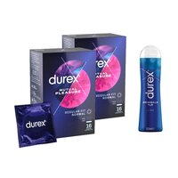 Pachet Prezervative Mutual Pleasure si Lubrifiant Originals, 2x16 bucati, Durex