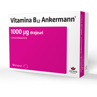 Vitamina B12 Ankermann, 1000 μg, 50 drajeuri, Worwag Pharma