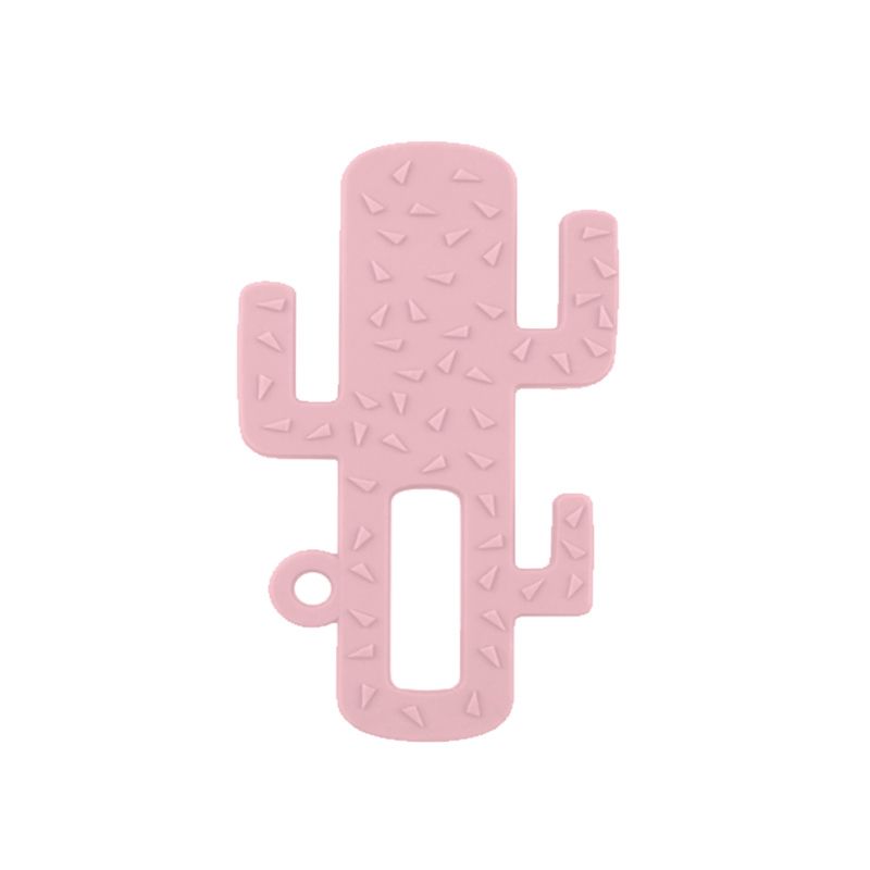 Inel gingival din silicon, model cactus, Pinky Pink, Minikoioi