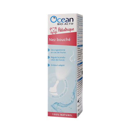 Apa de mare hipertonica pentru copii Pediatric Nas infundat, 100ml, Ocean Bio Actif