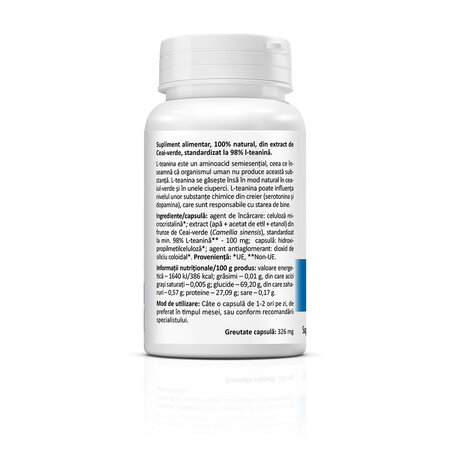 L-Theanine, 100 mg, 30 capsule, Zenyth 772396
