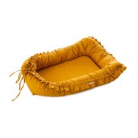 Baby nest cu valanase, Mustard, Twindeco