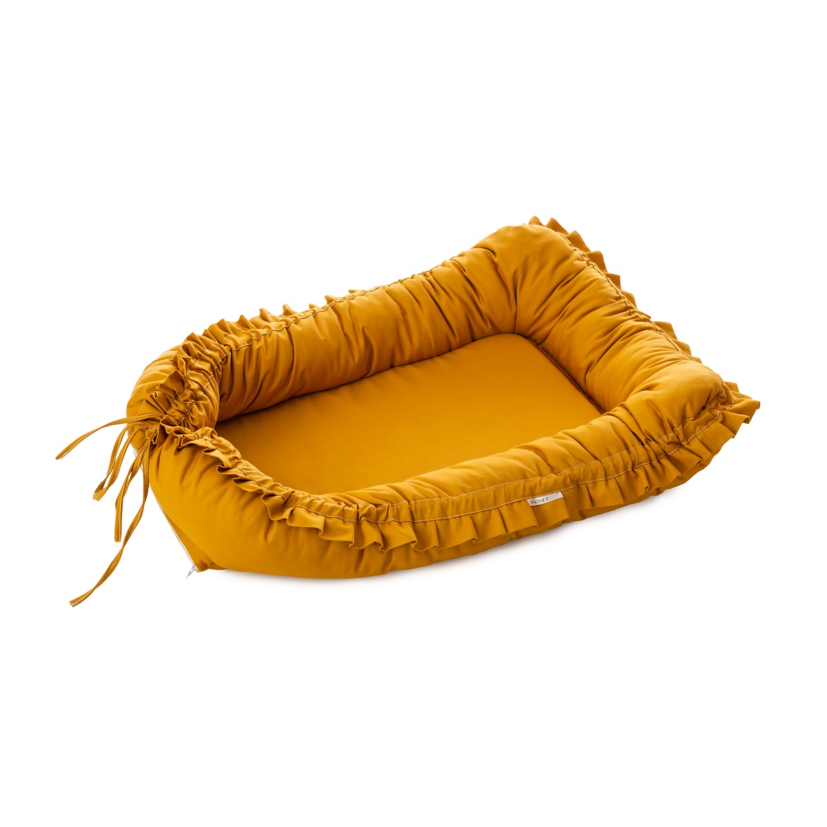 Baby nest cu valanase, Mustard, Twindeco