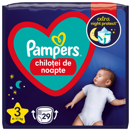Scutece chilotel de noapte Stop&Protect Nr.3