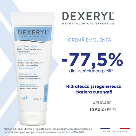 Crema emolienta, 250 g, Dexeryl 688060