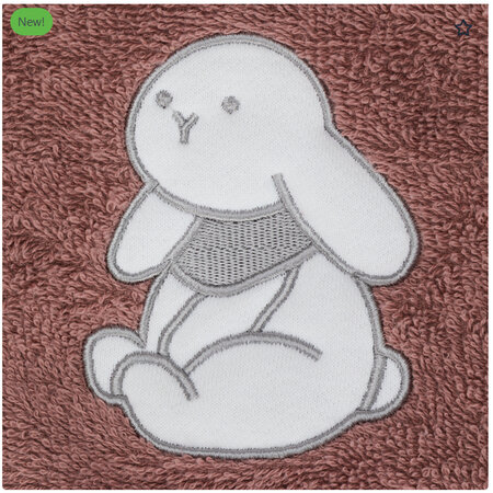 Prosop de baie brodat, 75x75 cm, Bunny Berry, Fillikid 731544
