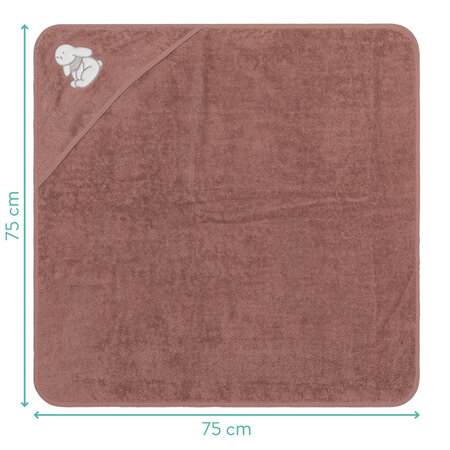 Prosop de baie brodat, 75x75 cm, Bunny Berry, Fillikid 731548