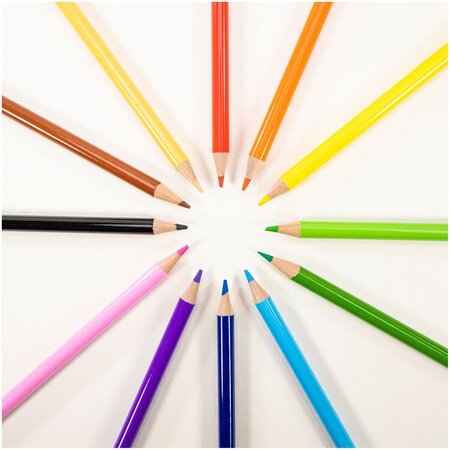 Set 12 creioane de colorat, +4 ani, Galt 700449