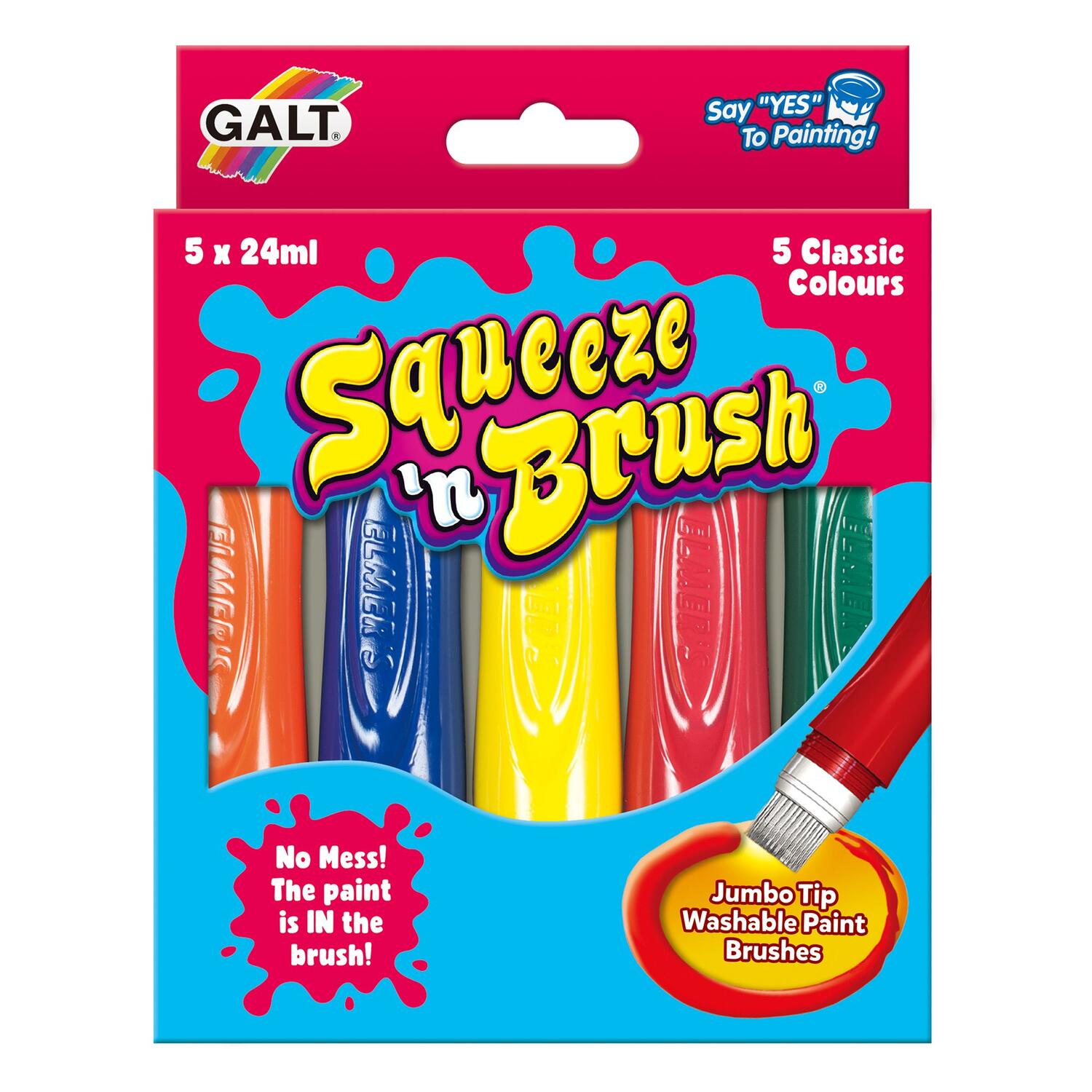 Squeezen Brush, 3 ani+, 5 culori