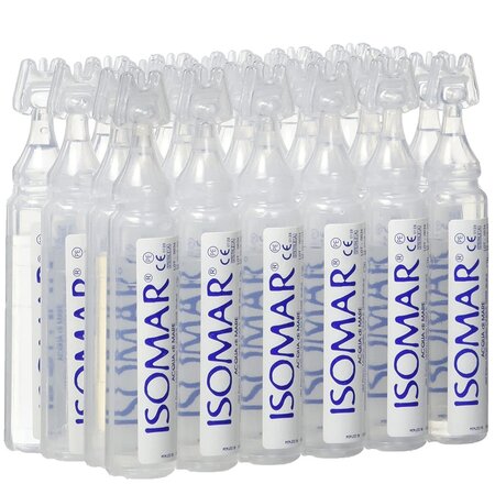 Apa de mare hipertonica decongestionata nazala, 20 flacoane x 5 ml, Isomar 522052