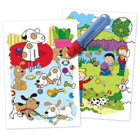 Carte de colorat Water Magic Animale de companie, +3 ani, Galt 450751