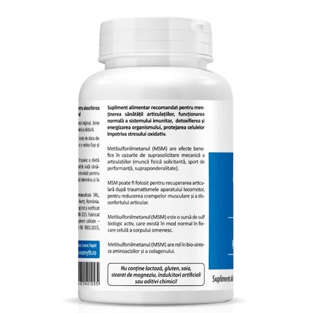 Pachet MSM, 500 mg, 2x60 capsule, Zenyth 718956