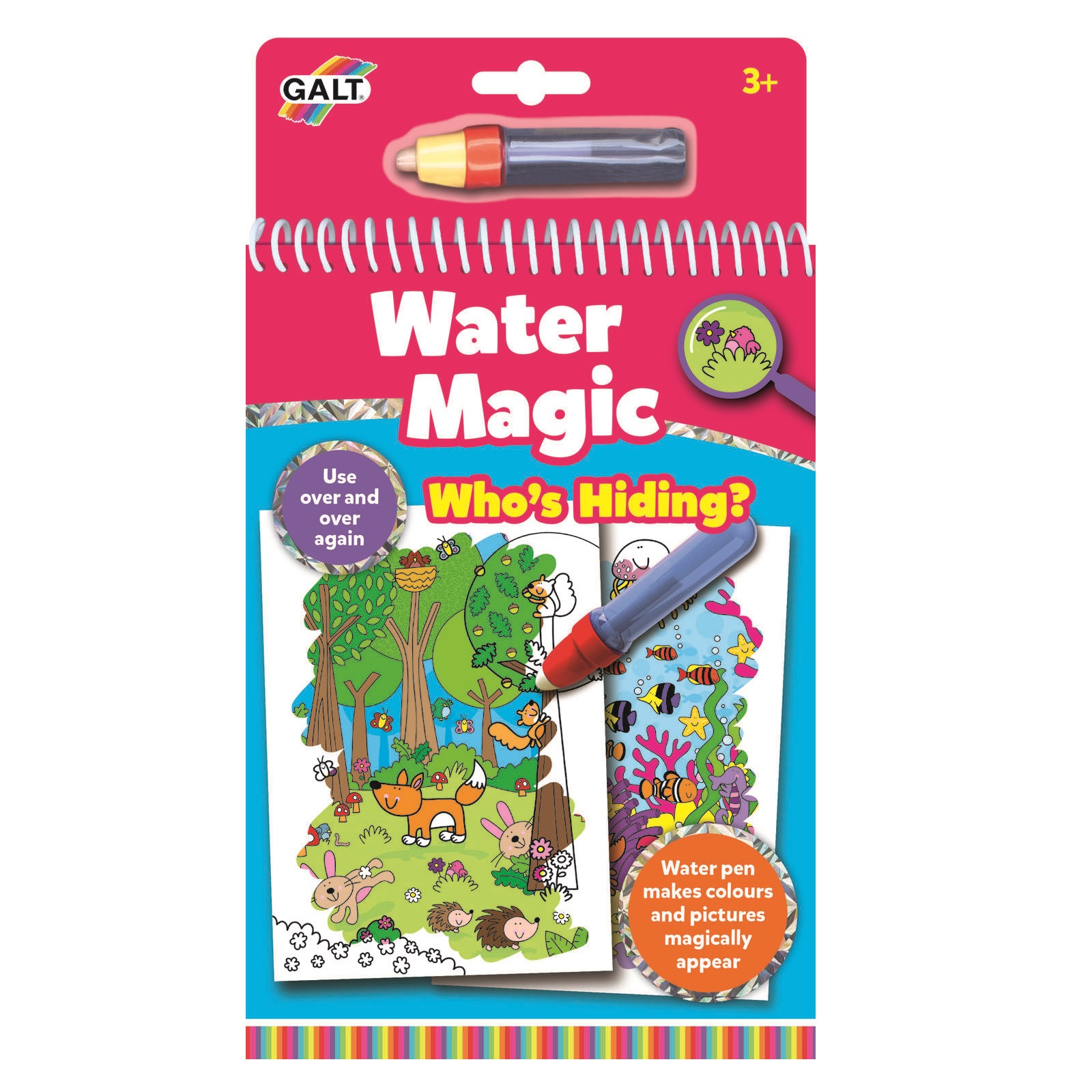 Carte de colorat Water Magic Who's Hiding, +3 ani, Galt