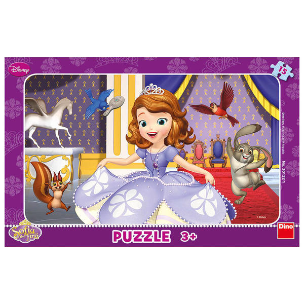 Puzzle Printesa Sofia, +3 ani, 15 piese, Dino Toys