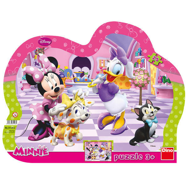 Puzzle cu rama Minnie si Daisy, +3 ani, 25 piese, Dino Toys