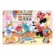 Puzzle 2 in 1 Minnie la treaba, +5 ani, 2x77 piese, Dino Toys 450784