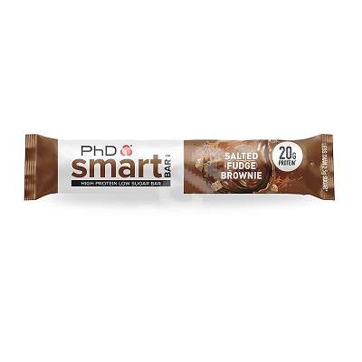 Baton proteic PhD Smart Bar Salted Fudge Brownie, 64 g, PhD Nutrition