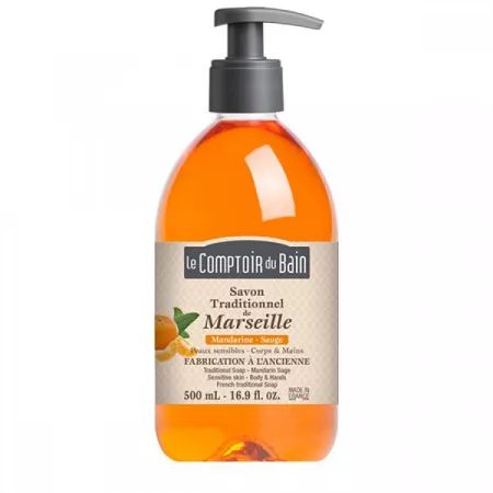 Sapun traditional de Marsilia cu parfum de Mandarine si Salvie