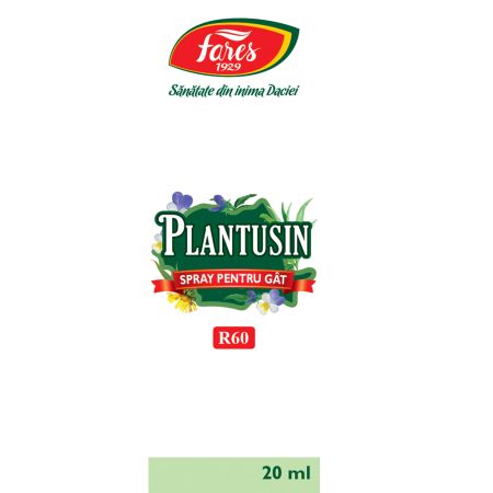 Spray pentru gat Plantusin, 20 ml, Fares 722910