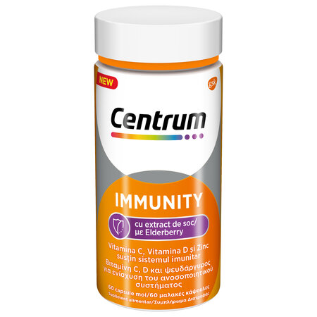 Centrum Immunity cu extract de soc, 60 capsule, GsK 523058