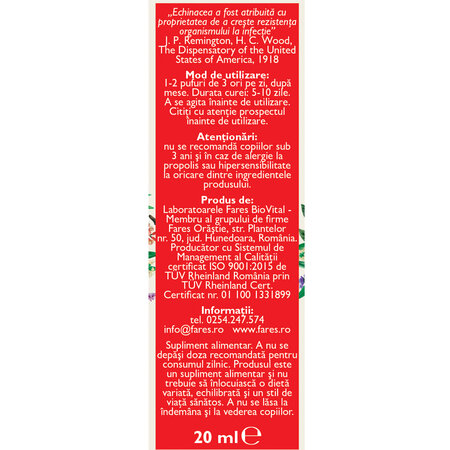 Spray pentru gat Biosept, 20 ml, Fares 722903