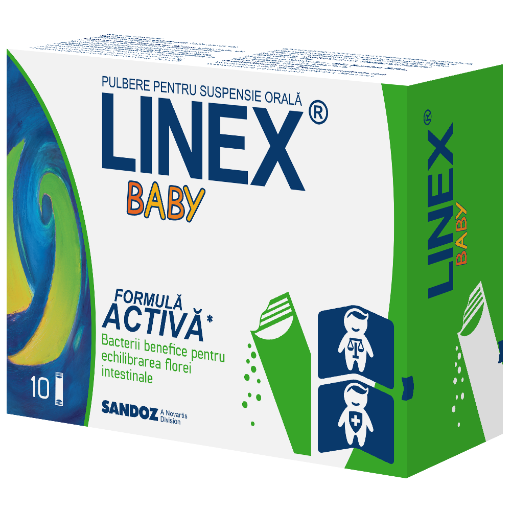 Linex Baby, 10 plicuri, Sandoz