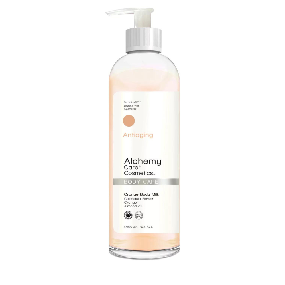 Lapte de corp hidratant si tonifiant Orange Body Milk, 300 ml, Alchemy