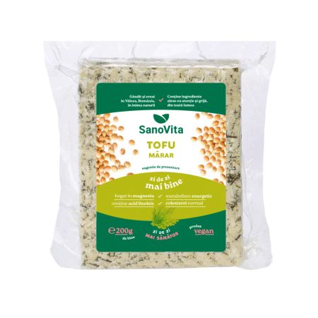 Tofu cu marar sterilizat, 200 g, Sanovita