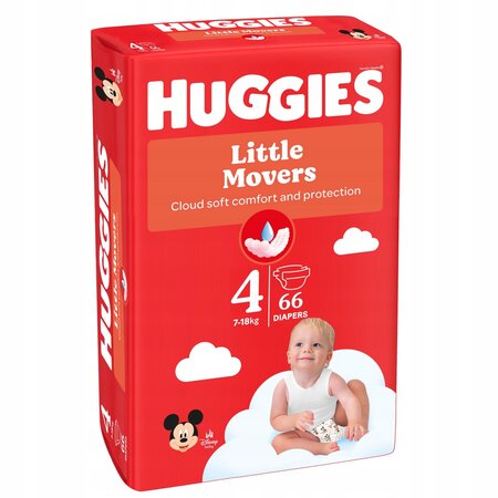 Scutece Ultra Comfort, Nr. 4, 8-14 kg, 66 buc, Huggies