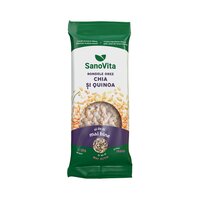Rondele de orez cu seminte de chia si quinoa, 56 g, Sanovita
