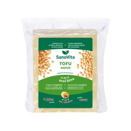 Tofu Natur Sterilizat, 200 g, Sanovita