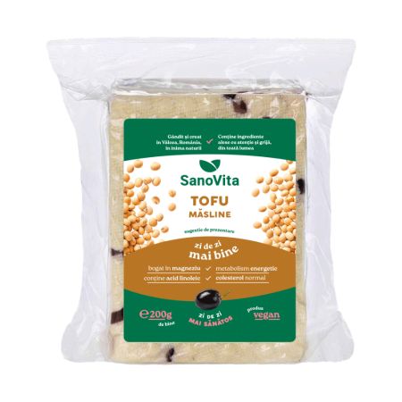 Tofu cu masline sterilizat, 200 g, Sanovita