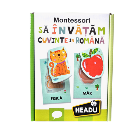 Sa invatam cuvinte in romana Montessori