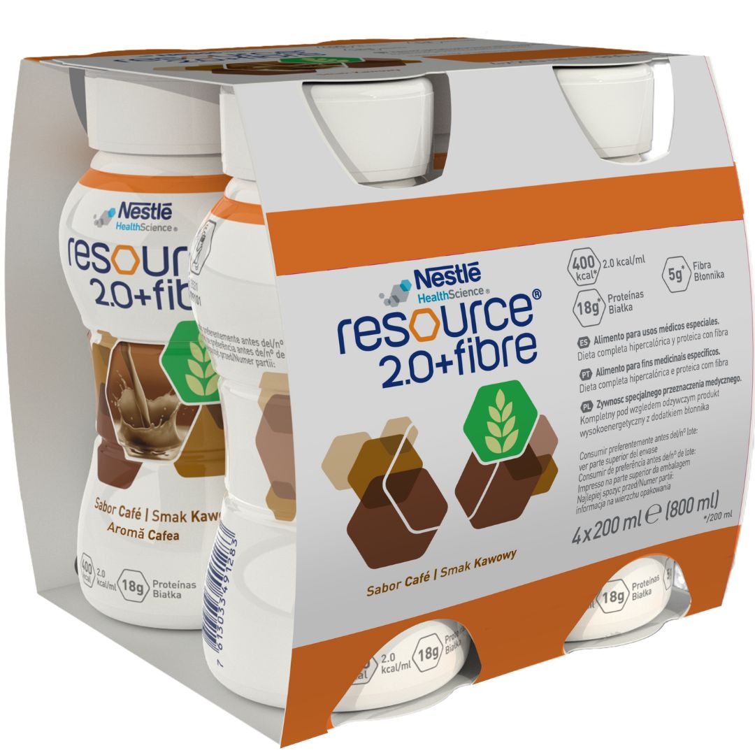 Resource 2.0 Fibre Coffee, 4x200 ml, Nestle