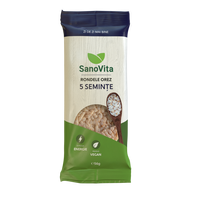 Rondele din orez cu 5 seminte, 56 g, Sanovita
