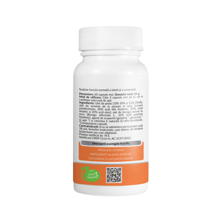 Omega 369 Formula cu Vitamina E, 60 capsule, Nutrific 611457