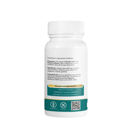 Colagen, 400 mg, 60 capsule, Nutrific 611448